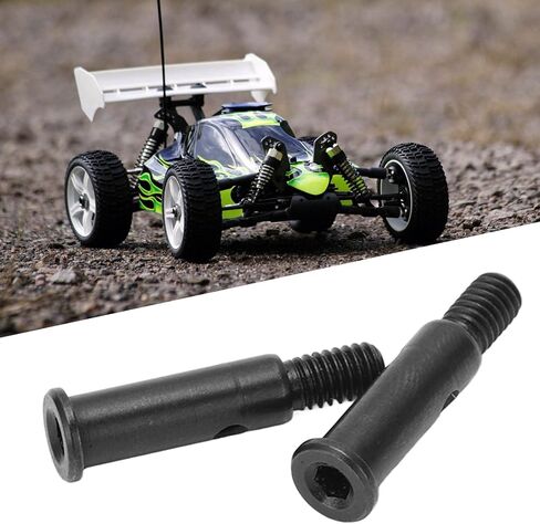 RC Front Wheel Axle, 2Pcs Steel 23mm RC Car Front Wheel Shaft RC Car Accessories for 1/10 22S 2WD in Saudi Arabia