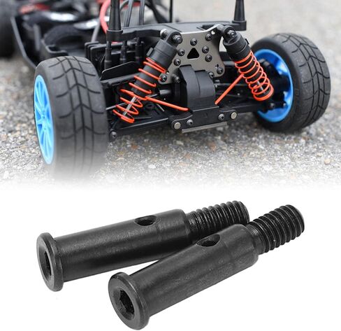 RC Front Wheel Axle, 2Pcs Steel 23mm RC Car Front Wheel Shaft RC Car Accessories for 1/10 22S 2WD in Saudi Arabia