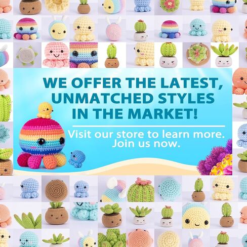 Crochet Kit for Beginners, Crochet Starter Kit w Step-by-Step Video Tutorials, Beginner Crochet Kit for Adults Kids Women Men Complete Kit Included (4 Mini Axolotls) in Saudi Arabia