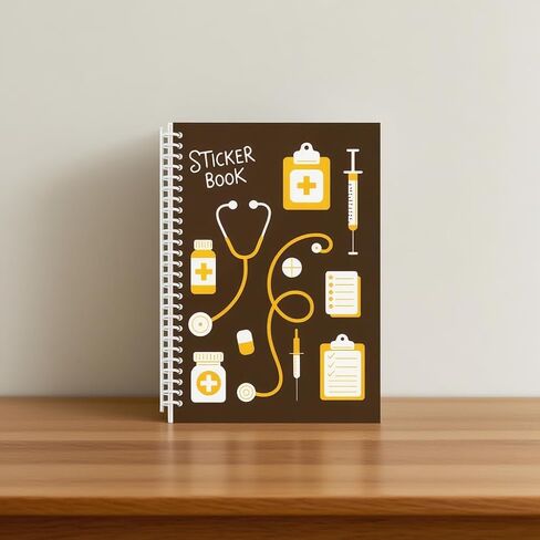 B5 Reusable Sticker Book Blank Activity Sticker Collecting Book Sticker Album Stickers Storage Display 40 Sheets Size 10.2" x 7.16" (Style C Black) in Saudi Arabia