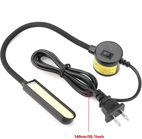 110-265V Machine Machine Light ، 6W قابلة للتعديل مصباح العمل المكتبي مع قاعدة مغناطيسية لمصنع المكاتب المنزلية (قابس الولايات المتحدة) in Kuwait