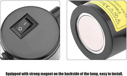110-265V Machine Machine Light ، 6W قابلة للتعديل مصباح العمل المكتبي مع قاعدة مغناطيسية لمصنع المكاتب المنزلية (قابس الولايات المتحدة) in Kuwait