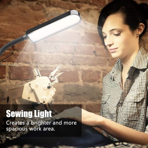 110-265V Machine Machine Light ، 6W قابلة للتعديل مصباح العمل المكتبي مع قاعدة مغناطيسية لمصنع المكاتب المنزلية (قابس الولايات المتحدة) in Kuwait
