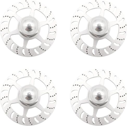 1/6 Super Car Brake Replacement Parts, Silver (Pack of 4) in Saudi Arabia