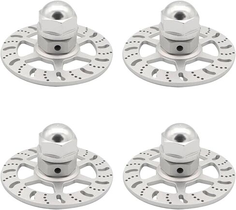1/6 Super Car Brake Replacement Parts, Silver (Pack of 4) in Saudi Arabia
