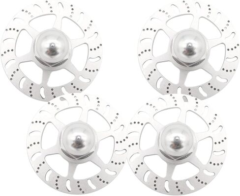 1/6 Super Car Brake Replacement Parts, Silver (Pack of 4) in Saudi Arabia