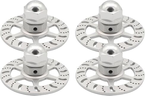 1/6 Super Car Brake Replacement Parts, Silver (Pack of 4) in Saudi Arabia
