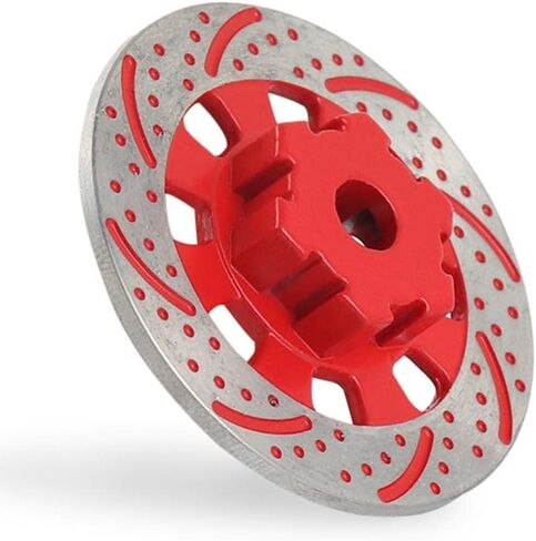 2Pcs Metal Wheel Brake Disc for 1/7 Monster Trucks, Red in Saudi Arabia