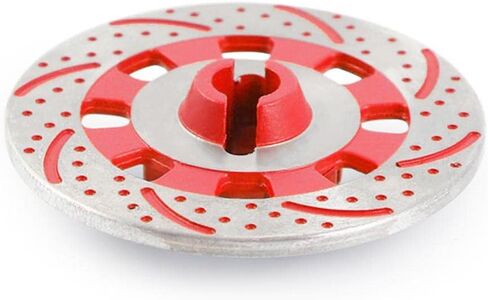 2Pcs Metal Wheel Brake Disc for 1/7 Monster Trucks, Red in Saudi Arabia