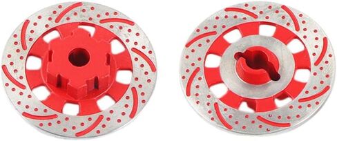 2Pcs Metal Wheel Brake Disc for 1/7 Monster Trucks, Red in Saudi Arabia