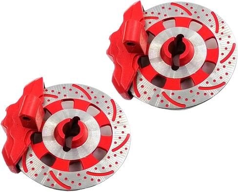 4pcs Alloy Wheel Brake Disc for 1/7 R/C Short Course Truck Red in Saudi Arabia