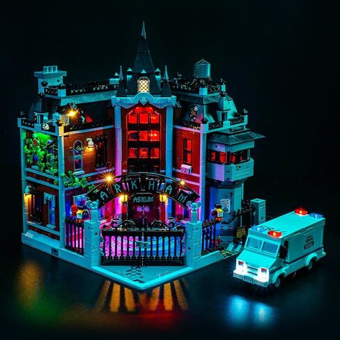 Light kit Compatible with Lego 76300 Arkham Asylum - No Model Only Light, LED Lighting Accessories Compatible with Lego 76300 (Standard Version) in Saudi Arabia