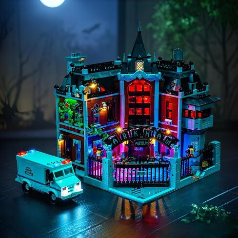 Light kit Compatible with Lego 76300 Arkham Asylum - No Model Only Light, LED Lighting Accessories Compatible with Lego 76300 (Standard Version) in Saudi Arabia