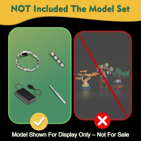 Light kit Compatible with Lego 10373 Mini Bonsai Trees Botanicals - No Model Only Light, LED Lighting Accessories Compatible with Lego 10373 Mini Bonsai in Saudi Arabia