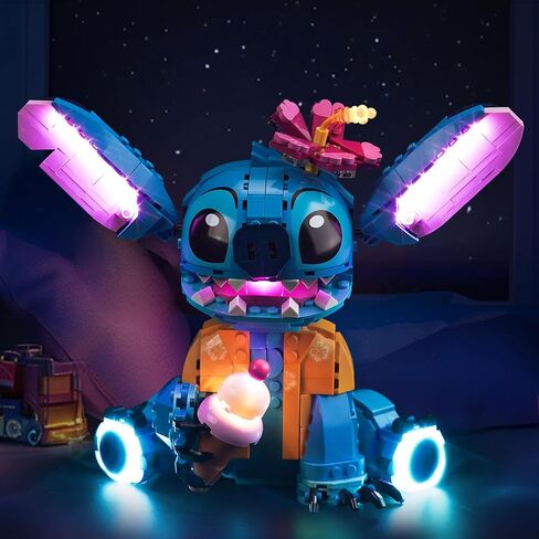 إضاءة LED متوافقة مع Stitch LEGO 43249 - فقط الأضواء ، مجموعة الضوء المتوافقة مع LEGO 43249 ، وإعطاء الضوء للنموذج ، والموديل غير مدرج in Saudi Arabia