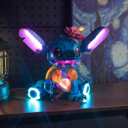 إضاءة LED متوافقة مع Stitch LEGO 43249 - فقط الأضواء ، مجموعة الضوء المتوافقة مع LEGO 43249 ، وإعطاء الضوء للنموذج ، والموديل غير مدرج in Saudi Arabia