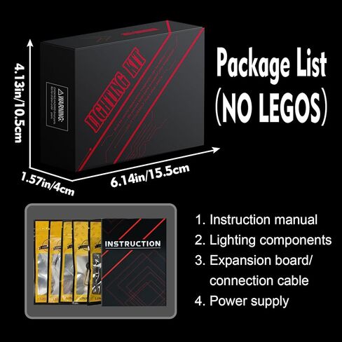 إضاءة LED متوافقة مع Stitch LEGO 43249 - فقط الأضواء ، مجموعة الضوء المتوافقة مع LEGO 43249 ، وإعطاء الضوء للنموذج ، والموديل غير مدرج in Saudi Arabia