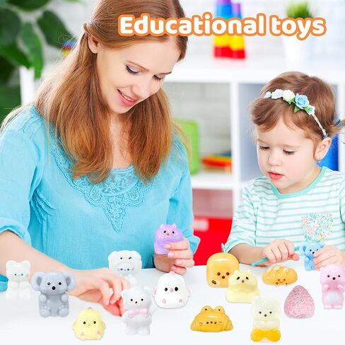 20pc Mochi Taba Squishy Toys Kit, Fidget Toys for Kids 8-12 and Adults,Taba Squishies with Keychain, Mini Mochi Squishy Stress Relief for Party Favors,Classroom, Birthday,Xmas Gifts(Random) in Kuwait