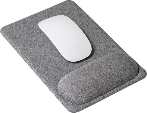 Senseage Compact Mouse Mouse مع دعم المعصم ، وتخفيف الألم ، وقاعدة غير قابلة للانزلاق ، وسطح التتبع المحسّن ، والوزن الخفيف والمحمول ، ومثالي للمكتب ، والمنزل والسفر ، 8.9 × 6.1 في (رمادي) in Kuwait