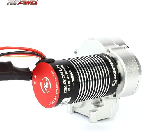 مجموعة نقل التروس RCAWD مع Hobbywing Quicrun Fusion Mini16 محرك بدون فرش للمحرك المحوري UTB18 CAPRA 4WD و 4WS ، محرك كهربائي وصندوق التروس مع تروس الصلب RC محرك RC in Saudi Arabia