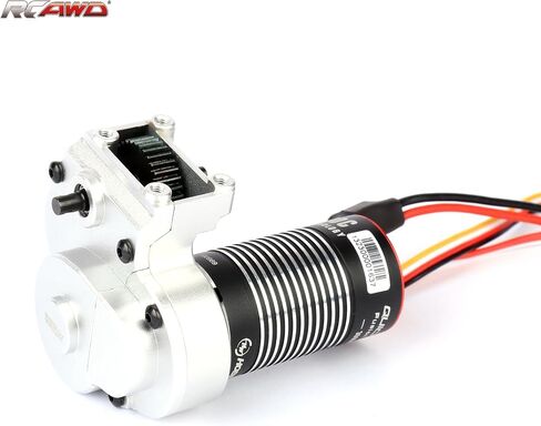 مجموعة نقل التروس RCAWD مع Hobbywing Quicrun Fusion Mini16 محرك بدون فرش للمحرك المحوري UTB18 CAPRA 4WD و 4WS ، محرك كهربائي وصندوق التروس مع تروس الصلب RC محرك RC in Saudi Arabia
