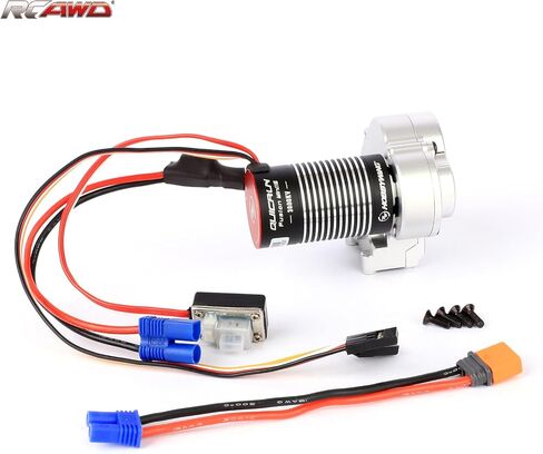 مجموعة نقل التروس RCAWD مع Hobbywing Quicrun Fusion Mini16 محرك بدون فرش للمحرك المحوري UTB18 CAPRA 4WD و 4WS ، محرك كهربائي وصندوق التروس مع تروس الصلب RC محرك RC in Saudi Arabia