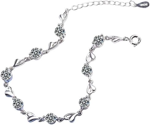 New 2026 Unisex 0.5Ct 7 Gra Certificate S925 Sterling Silver Jewelry Wedding Party Woman Gift 18+3.5Cm Decoration Luxury With For You Accessories Trendy Creative Best Women And Men in Saudi Arabia