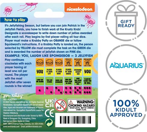 Aquarius SpongeBob Jumping Gellyfish Dice Rolling Game in Saudi Arabia