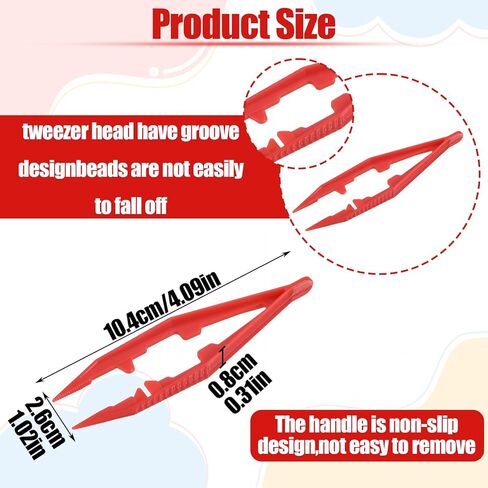 24pcs ملاقط بلاستيكي ، 4.09 بوصة ملاقط مملوءة للأطفال البالغين الديكور المشاريع المصنوعة يدويًا لصنع المجوهرات المصنوعة يدويًا للاستخدام المدرسي في الفصل الدراسي (6 ألوان) in Kuwait