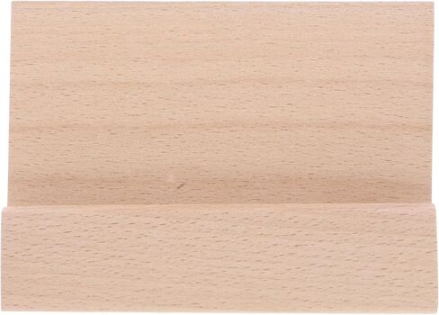Uonlytech Creative Wooden Base Calendar Holder Rustic Tabletop Card Stand for Wedding Decor Business Cards and Photos Elegant Display with Stable Base and Wide Slot for Various Occasions in Saudi Arabia