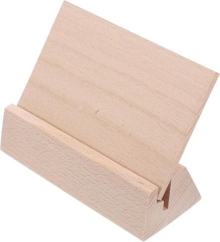 Artibetter Rustic Wooden Desk Calendar Base Versatile Table Stand for Signs Cards Compact Stable Holder for Photos Memos Postcards Elegant Office Decor Long in Saudi Arabia