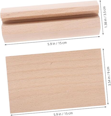 Artibetter Rustic Wooden Desk Calendar Base Versatile Table Stand for Signs Cards Compact Stable Holder for Photos Memos Postcards Elegant Office Decor Long in Saudi Arabia