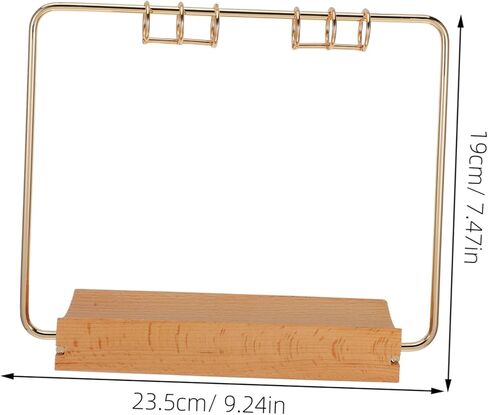 Ciieeo Desk Calendar Holder Metal Calendar Stand Iron Table Bracket Desk Date Display Flip Rack Office Bracket in Kuwait