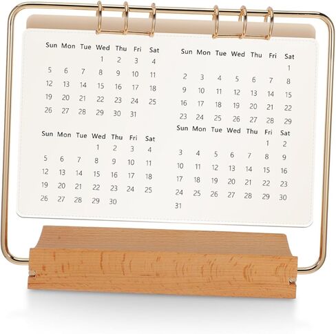 Ciieeo Desk Calendar Holder Metal Calendar Stand Iron Table Bracket Desk Date Display Flip Rack Office Bracket in Kuwait