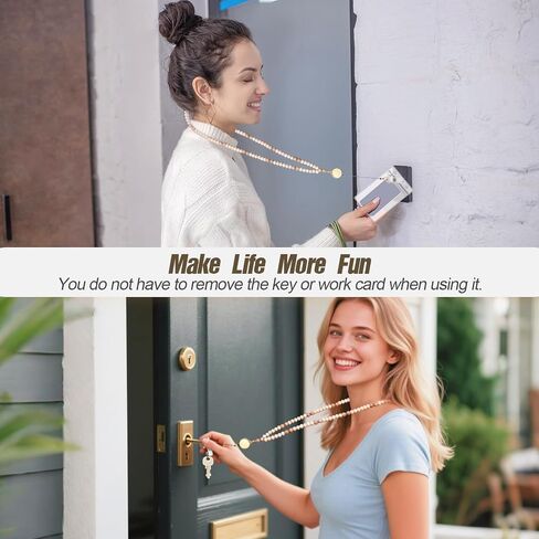 Retractable Lanyard Lanyards for ID Badges and Keys Cute Teacher Lanyard for Women Natural Wood Lanyards with ID Holder in Kuwait