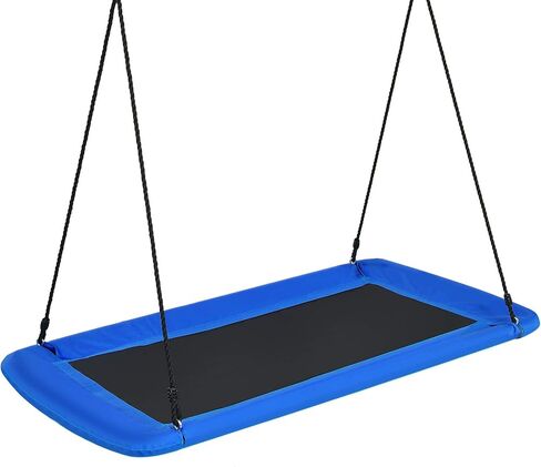 Costzon 700lb عملاق 60 '' منصة الأرجوحة للأطفال والبالغين ، أرجوحة مستطيل داخلي/خارجي مقاوم مع إطار فولاذي متين وأشرطة معلقة للشرفة ، الفناء الخلفي (Camo Green) in Kuwait