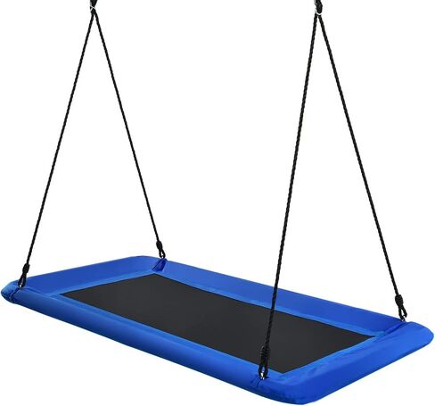 Costzon 700lb عملاق 60 '' منصة الأرجوحة للأطفال والبالغين ، أرجوحة مستطيل داخلي/خارجي مقاوم مع إطار فولاذي متين وأشرطة معلقة للشرفة ، الفناء الخلفي (Camo Green) in Kuwait