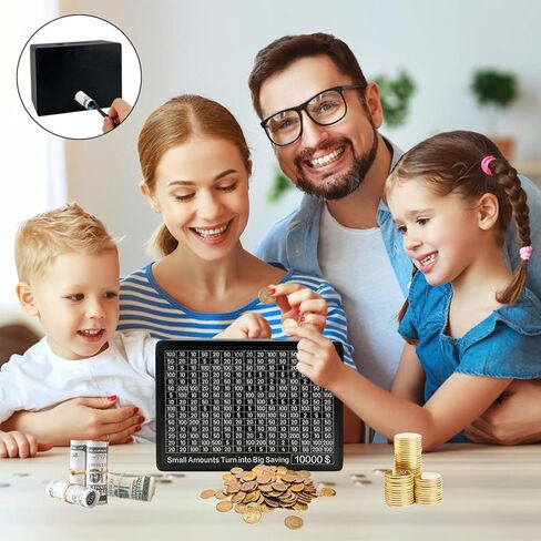 مربع نقود نقدي الأموال الخشبية مربع لتوفير الأموال الأسود واحد قبو نقدي مع 10000 5000 3000 2000 in Kuwait
