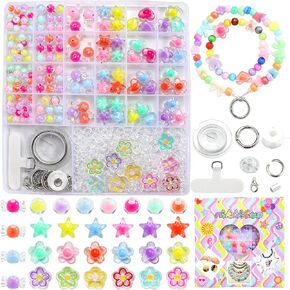 nikkiGuo 200 PCS Acrylic Bear Beads Jewelry Making Kit – 24 Colors in 4 Styles: Candy Color, Transparent, Opaque & Glow in The Dark Beads with Wire, Clasps for DIY Bracelets, Necklaces, Keychains in Saudi Arabia
