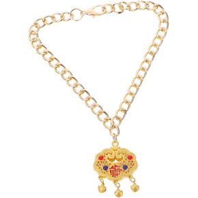 قلادة قفل طول العمر المعدني قابل للتعديل مع جرس للحيوانات الأليفة المجوهرات الأليفة المتينة للقطط والكلاب للمهرجانات والاحتفالات in Kuwait