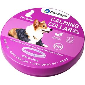 Fluorescent Calming Collar for Dogs and Cats with Pheromones - Maximum Anxiety Relief & Stress Reduction for Thunderstorms,Travel, Fireworks and Noise Phobias - Long Lasting 30 Days in Saudi Arabia