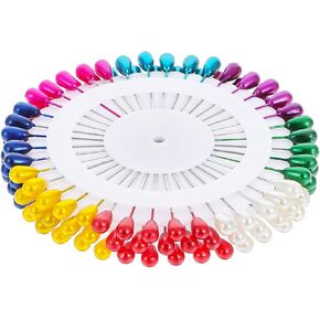 120pcs Sewing Pins for Fabric, Straight Pins with Colored Heads Corsage Stick Pins for Jewelry DIY Decoration Craft and Sewing Supplies in Kuwait