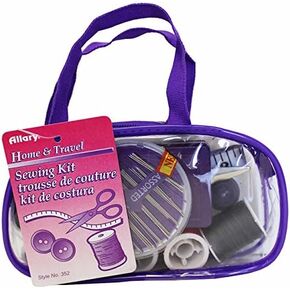 Allary 352 Home & Travel Sewing Kit with Zipper case - Assorted Colors (Single Sewing Kit) in Kuwait