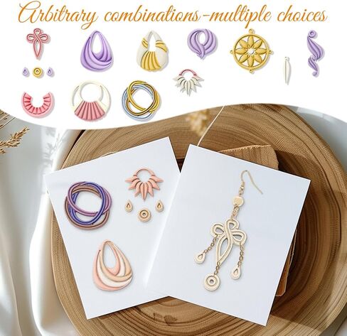 Origach 14 PCS Monstera يترك قواطع الطين ، يترك شكل النباتات الاستوائية قواطع الطين بوليمر تحت عنوان لصنع المجوهرات القرط in Saudi Arabia