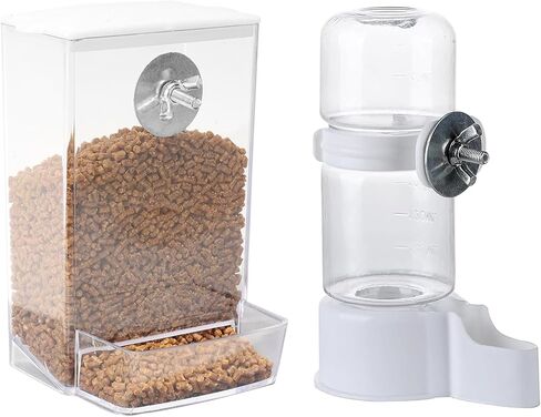 Bird Water Feeder for Cage, Transparent Acrylic Birds Cage Suspended Automatic Pet Bird Water Dispenser, Parakeet Feeder for Budgie Cockatiel Lovebirds Canary Finch Rabbit Conure Lovebirds in Saudi Arabia