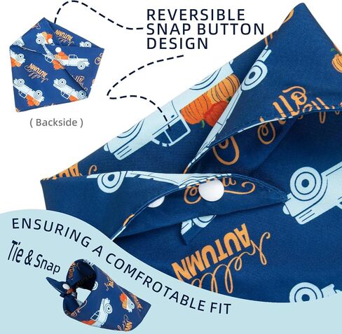 أزياء Bandanas الكلب في هالوين - لا حيل فقط - شعار مطبعية عطلات الحيوانات الأليفة Bandana Snap Button وشاح ، 30-75 رطل ، سلالة متوسطة وكبيرة in Kuwait