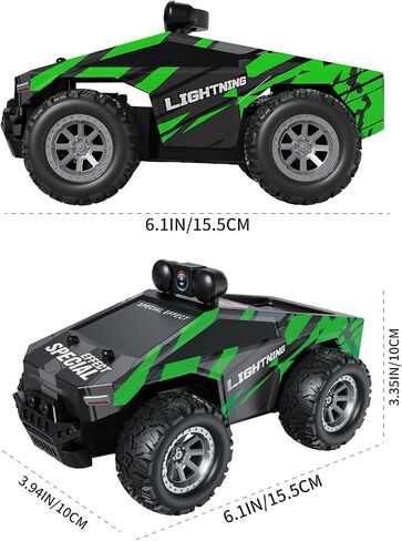 RC Cars FPV Camera RC Car with LED Lights - High Speed Remote Control Racing Truck for Adults & Kids, 1:28 Scale Hobby Grade Off-Road Buggy Gift Set, HD Live Video & Night Driving in Saudi Arabia