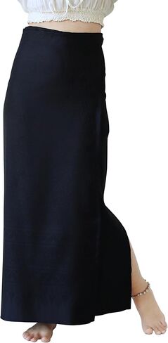 RaanPahMuang Authentic Thai Silk Wrap Skirt Waist Ties Leg Slit Traditional Art in Saudi Arabia