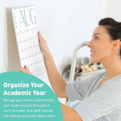 S&O Modern Vertical Wall Calendar from July 2025-Dec 2026 - Tear-Off Monthly Calendar - 18 Month Academic Wall Planner - Hanging Organizer to Track Anniversaries & Appointments - 13.5"x10.5"in in Saudi Arabia