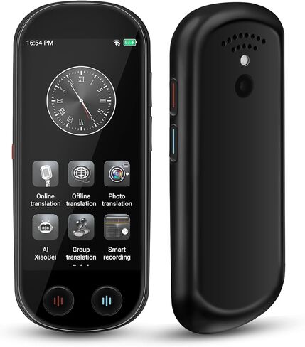 NICEWIN Language Translator Device - Real Time Translation Device with 150+ Languages, Upgraded Ai Translator No WiFi Needed, Offline Recording Photo Input Translation for Travel Business Learning in Kuwait